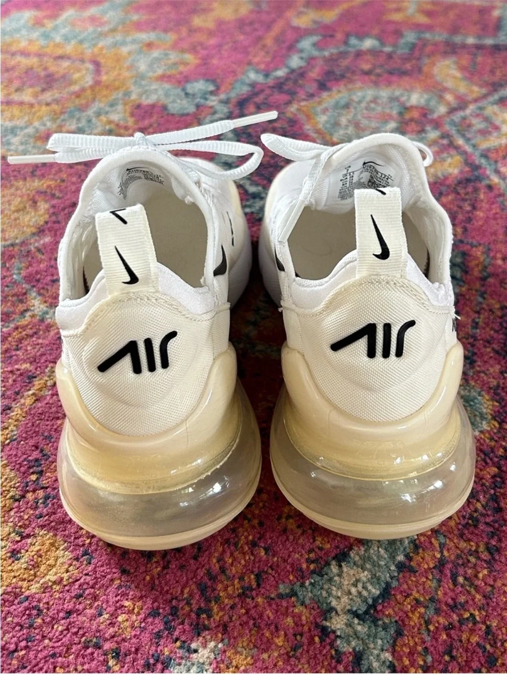 Nike | Women’s Air Max 270 Cream/Black ‘Sail/Coconut’ Sneakers Size 7